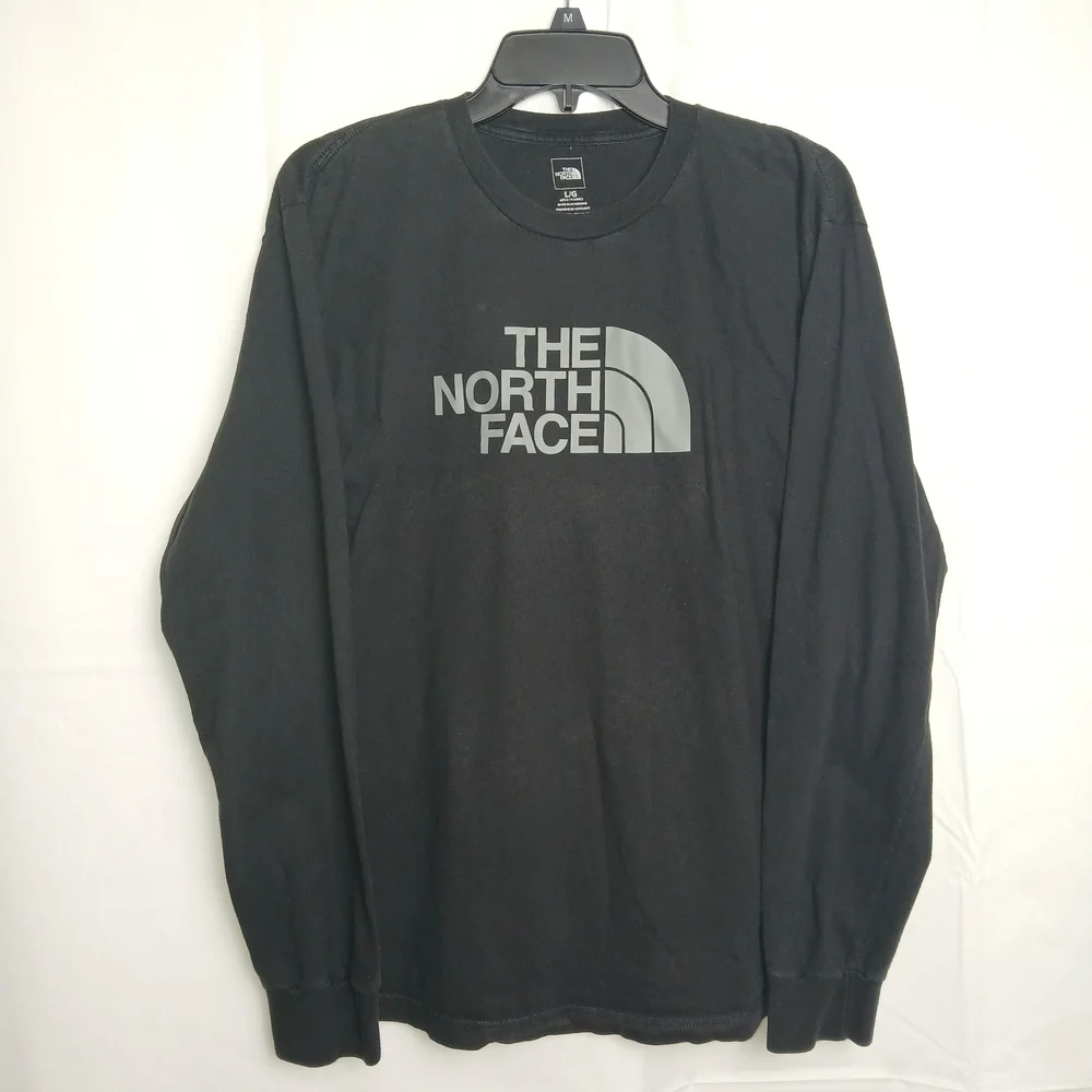The North Face‎ Men's Black Long-Sleeve Logo Tee - Large